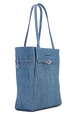 Givenchy Small Voyou North South Tote Bag in Medium Blue, view 3, click to view large image.