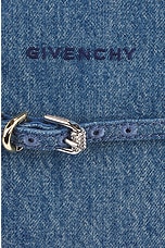 Givenchy Small Voyou North South Tote Bag in Medium Blue, view 6, click to view large image.