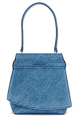 Givenchy Shark Lock Bucket Bag in Medium Blue, view 4, click to view large image.
