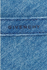 Givenchy Shark Lock Bucket Bag in Medium Blue, view 8, click to view large image.