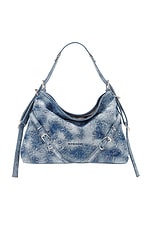 Givenchy Medium Voyou Bag in Medium Blue, view 1, click to view large image.