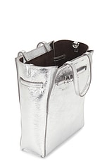 Givenchy Mini Voyou North South Tote Bag in Light Silvery, view 6, click to view large image.