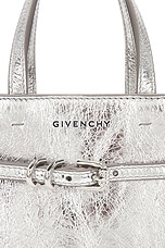 Givenchy Mini Voyou North South Tote Bag in Light Silvery, view 8, click to view large image.