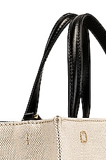 Givenchy Mini G Tote Shopping Bag in Beige & Black, view 8, click to view large image.