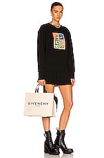Givenchy Medium G Tote Shopping Bag in Beige & Black, view 2, click to view large image.