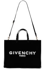 Givenchy Medium G Tote Shopping Bag in Black, view 6, click to view large image.