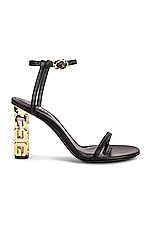 Givenchy G Cube Sandal in Black, view 1, click to view large image.