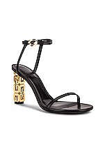 Givenchy G Cube Sandal in Black, view 2, click to view large image.
