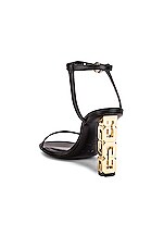 Givenchy G Cube Sandal in Black, view 3, click to view large image.