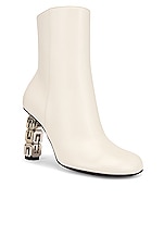 Givenchy G Cube Boots in Ivory, view 2, click to view large image.