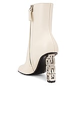Givenchy G Cube Boots in Ivory, view 3, click to view large image.