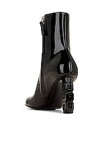 Givenchy G Cube 85 Ankle Boot in Black, view 3, click to view large image.