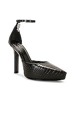 Givenchy G Lock 110 Platform Pump in Black, view 2, click to view large image.