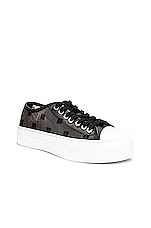 Givenchy City Low Sneaker in Black & White, view 2, click to view large image.