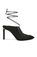 Givenchy Show Lace Up Mule in Black, view 1, click to view large image.