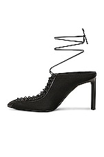 Givenchy Show Lace Up Mule in Black, view 5, click to view large image.