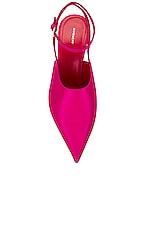 Givenchy Show Slingback Pump in Neon Pink, view 4, click to view large image.