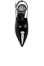 Givenchy Show Slingback Pump in Black, view 4, click to view large image.