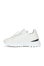 Givenchy Spectre Zip Runner Sneaker in White & Black, view 5, click to view large image.