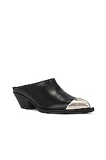 Givenchy Western Mule in Black, view 2, click to view large image.
