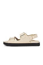 Givenchy 4G Strap Flat Sandal in Natural Beige, view 5, click to view large image.