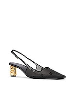 Givenchy G Cube Slingback Pump in Black, view 2, click to view large image.