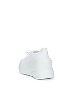 Givenchy Marshmallow Wedge Sneaker in White, view 3, click to view large image.