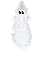Givenchy Marshmallow Wedge Sneaker in White, view 4, click to view large image.