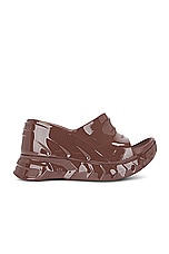 Givenchy Marshmallow Wedge Sandal in Chocolate, view 1, click to view large image.