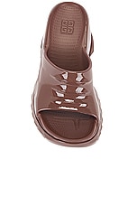 Givenchy Marshmallow Wedge Sandal in Chocolate, view 4, click to view large image.