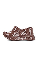 Givenchy Marshmallow Wedge Sandal in Chocolate, view 5, click to view large image.