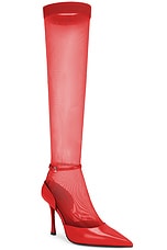 Givenchy Show Stocking Pump in Red, view 4, click to view large image.