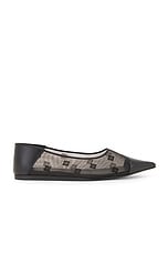 Givenchy Ballerina Flat in Black, view 1, click to view large image.