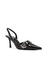Givenchy Voyou Slingback Pump in Black, view 2, click to view large image.