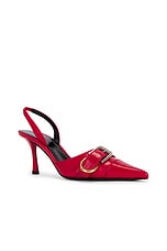 Givenchy Voyou Slingback Pump in Red, view 2, click to view large image.