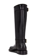 Givenchy Voyou Flat Boot in Black, view 3, click to view large image.