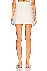 Girlfriend Collective High-Rise Skort in Ivory, view 3, click to view large image.