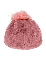 Gladys Tamez Millinery for FWRD Pom Pom Beanie in Pink, view 1, click to view large image.