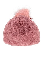 Gladys Tamez Millinery for FWRD Pom Pom Beanie in Pink, view 2, click to view large image.