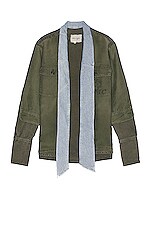 Greg Lauren Baker Shirt in Army | FWRD