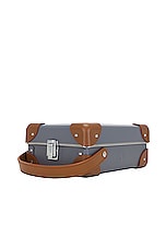 Globe-Trotter 3 Slot Watch Case 16x22.5x9cm in Grey & Caramel, view 5, click to view large image.