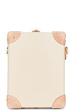 Globe-Trotter Safari Messenger Case 21x16x75cm in Ivory & Natural, view 2, click to view large image.