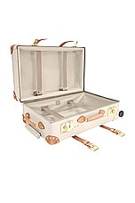 Globe-Trotter Safari 4 Wheel Check in Luggage 67x41x27cm in Ivory & Natural, view 4, click to view large image.
