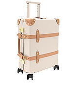 Globe-Trotter Safari 4 Wheel Carry On Luggage 40x55x21cm in Ivory & Natural, view 1, click to view large image.