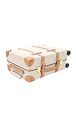 Globe-Trotter Safari 4 Wheel Carry On Luggage 40x55x21cm in Ivory & Natural, view 3, click to view large image.