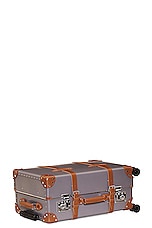 Globe-Trotter 4 Wheel Medium Check in Case 67x41x27cm in Grey & Caramel, view 3, click to view large image.
