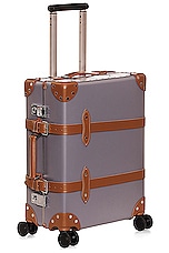 Globe-Trotter Carry On Case 40x55x21cm in Grey & Caramel, view 1, click to view large image.