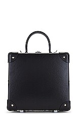 Globe-Trotter The London Square Bag 20x20x11cm in Black & Black, view 2, click to view large image.