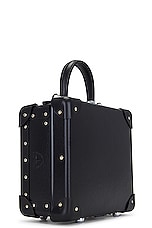 Globe-Trotter The London Square Bag 20x20x11cm in Black & Black, view 4, click to view large image.