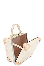 Globe-Trotter Safari The London Square Bag 20x20x11cm in Ivory & Natural, view 5, click to view large image.